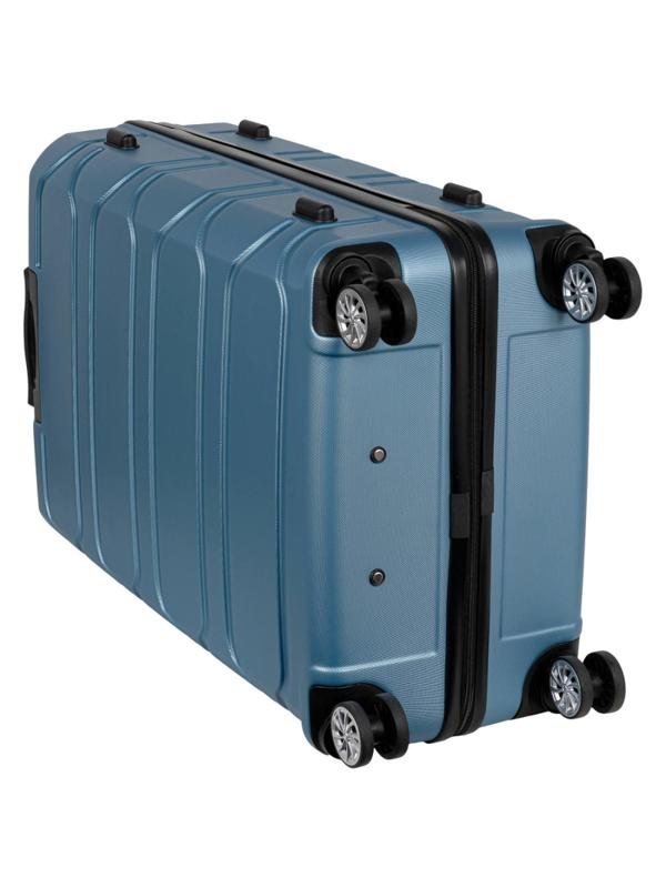 Чемодан РР5631 (3-ой) Blue синий (24) пластик ABS средний