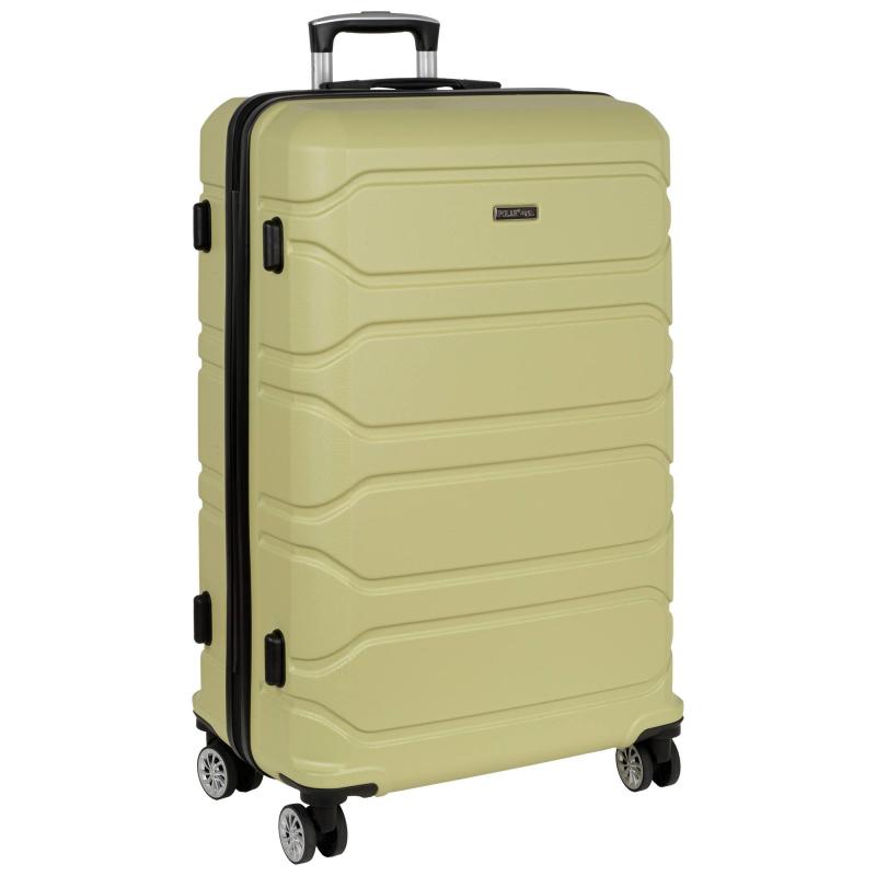 Чемодан РР5631 (3-ой) Green зеленый (28) пластик ABS большой