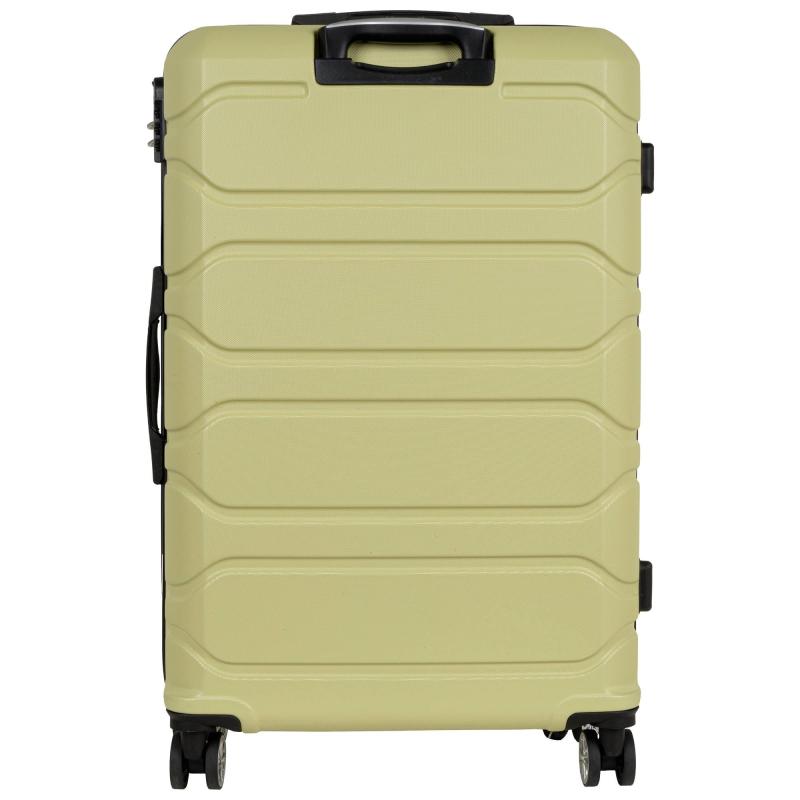 Чемодан РР5631 (3-ой) Green зеленый (28) пластик ABS большой