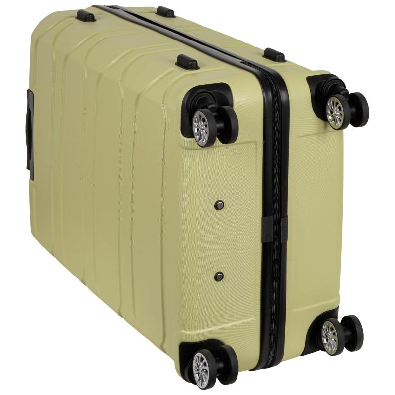 Чемодан РР5631 (3-ой) Green зеленый (28) пластик ABS большой