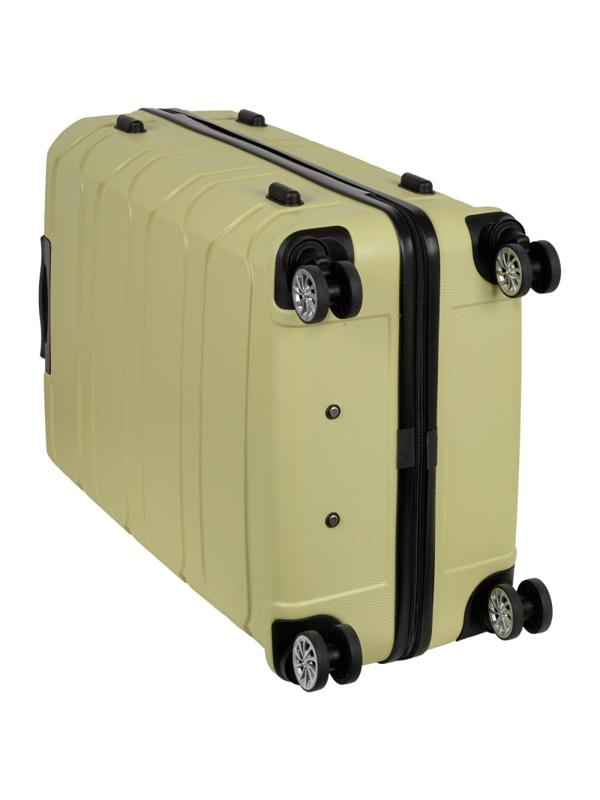 Чемодан РР5631 (3-ой) Green зеленый (28) пластик ABS большой