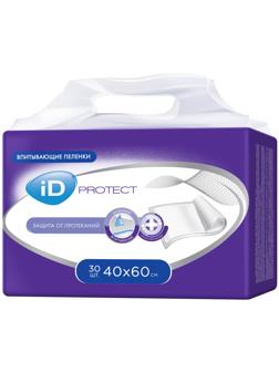 Пеленки впитывающие однораз. 40х60 id Protect 30 шт/уп