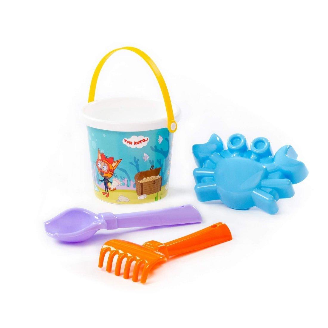 Песочный набор Три кота №8 (4 предмета), в ассорт.