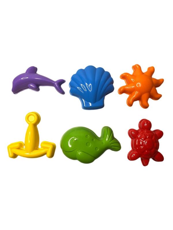 Песочный набор №58 (6 формочек морские), в ассорт.