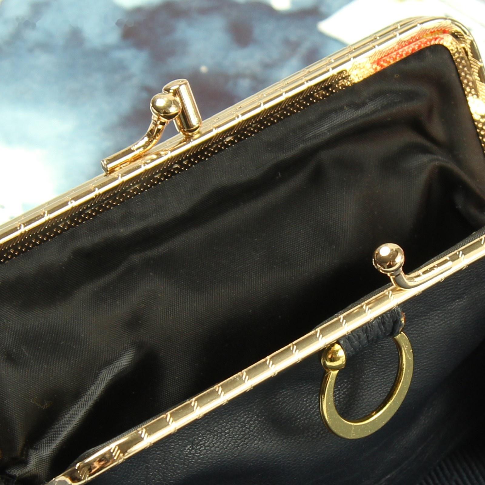 Косметичка на фермуаре, 2 отдела, цвет синий, МИКС