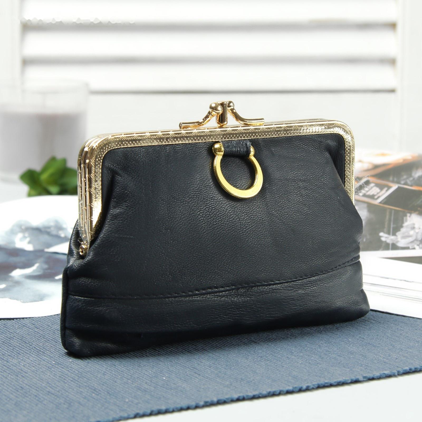 Косметичка на фермуаре, 2 отдела, цвет синий, МИКС