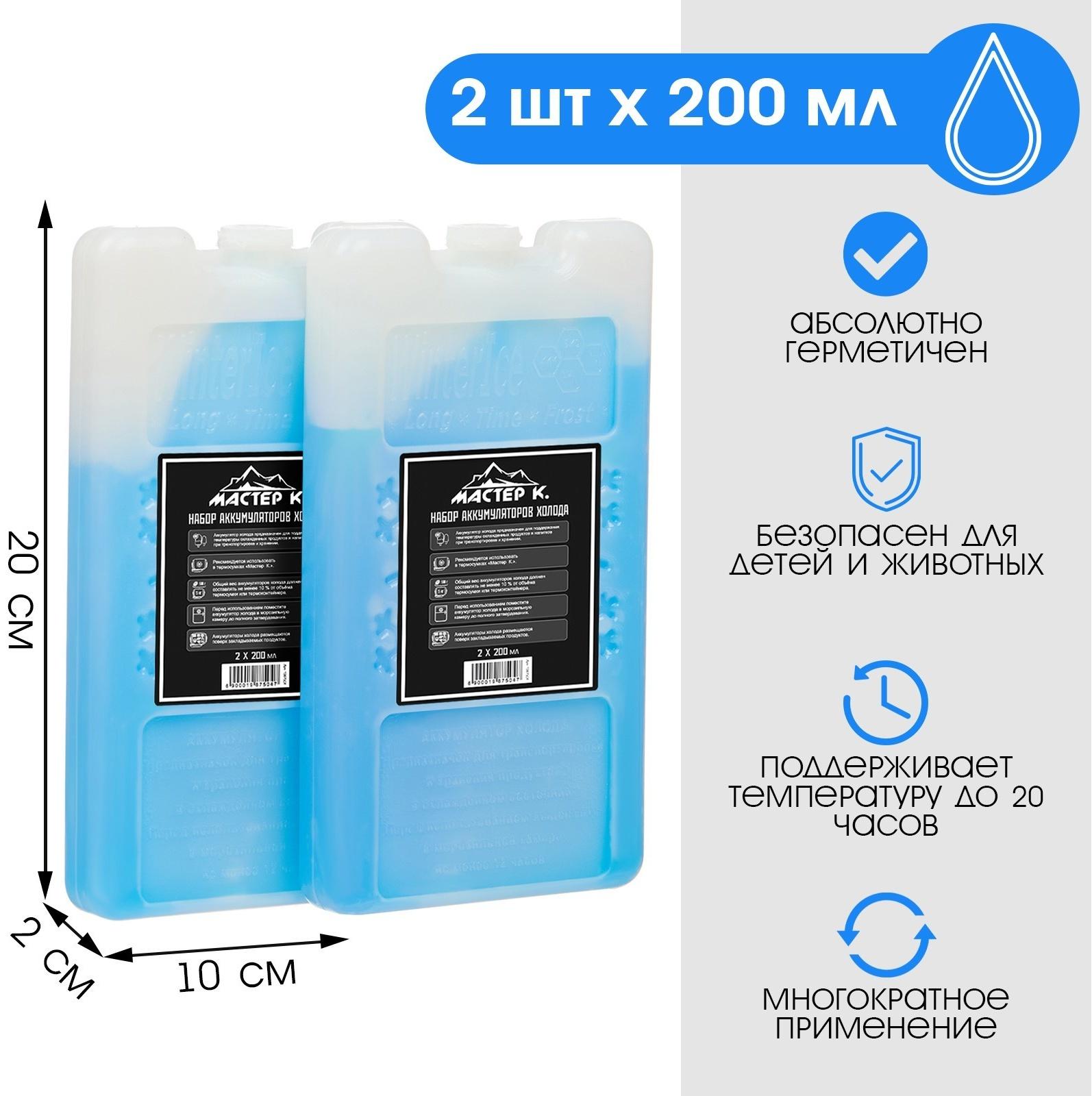 Набор аккумуляторов холода - гелевый хладоэлемент для термосумки 