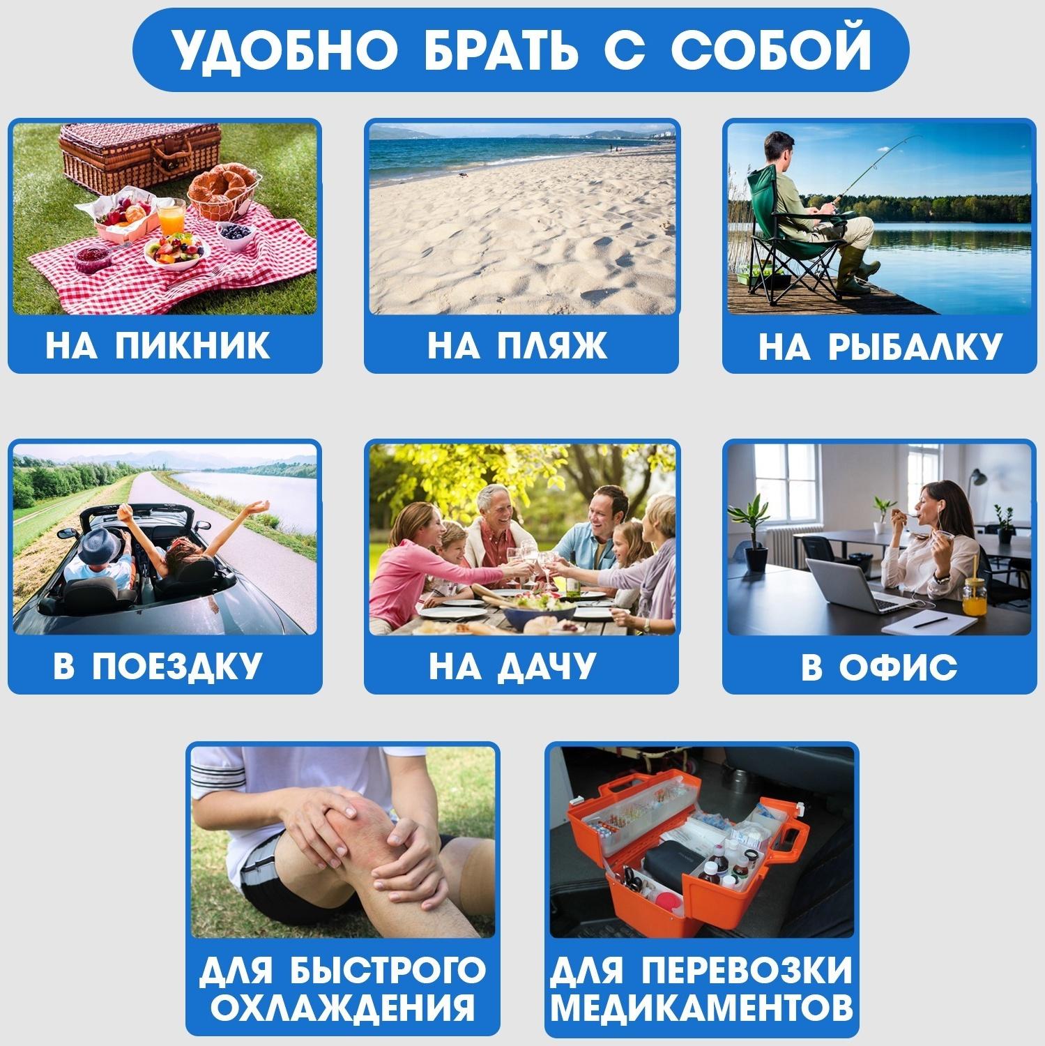 Набор аккумуляторов холода - гелевый хладоэлемент для термосумки 