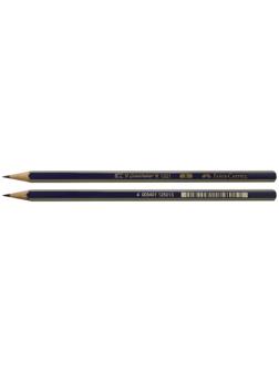 Карандаш чёрнографитный Faber-Castell GOLDFABER 1222 B, шестигранный, цена за 1 штуку