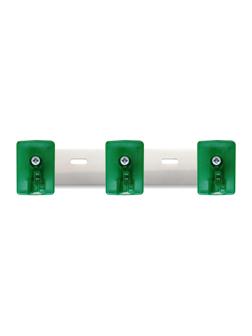 Держатель настенный HACCPER Control Point для 3 предмет нерж сталь зеленый