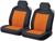 Накидки, на переднее сиденье, VERTICAL FRONT, оранжево-черный, трикотаж