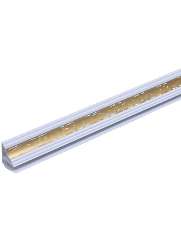 Плинтус потолочный пластиковый Золото