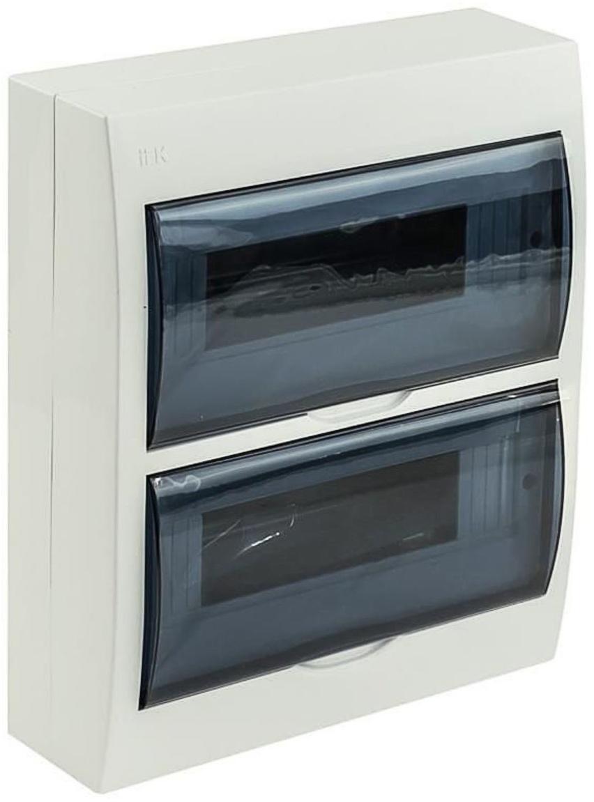 Бокс IEK ЩРН-П-24 (MKP12-N-24-40-10), накладной, пластик, IP41, на 24 мод.