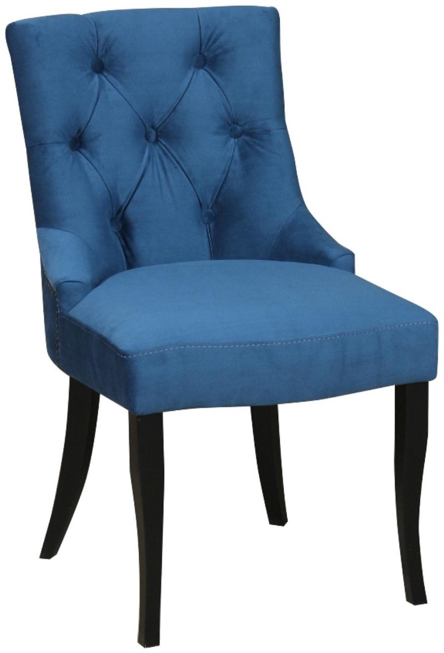 Стул «Верона», опоры массив венге, ткань велюр, цвет океан