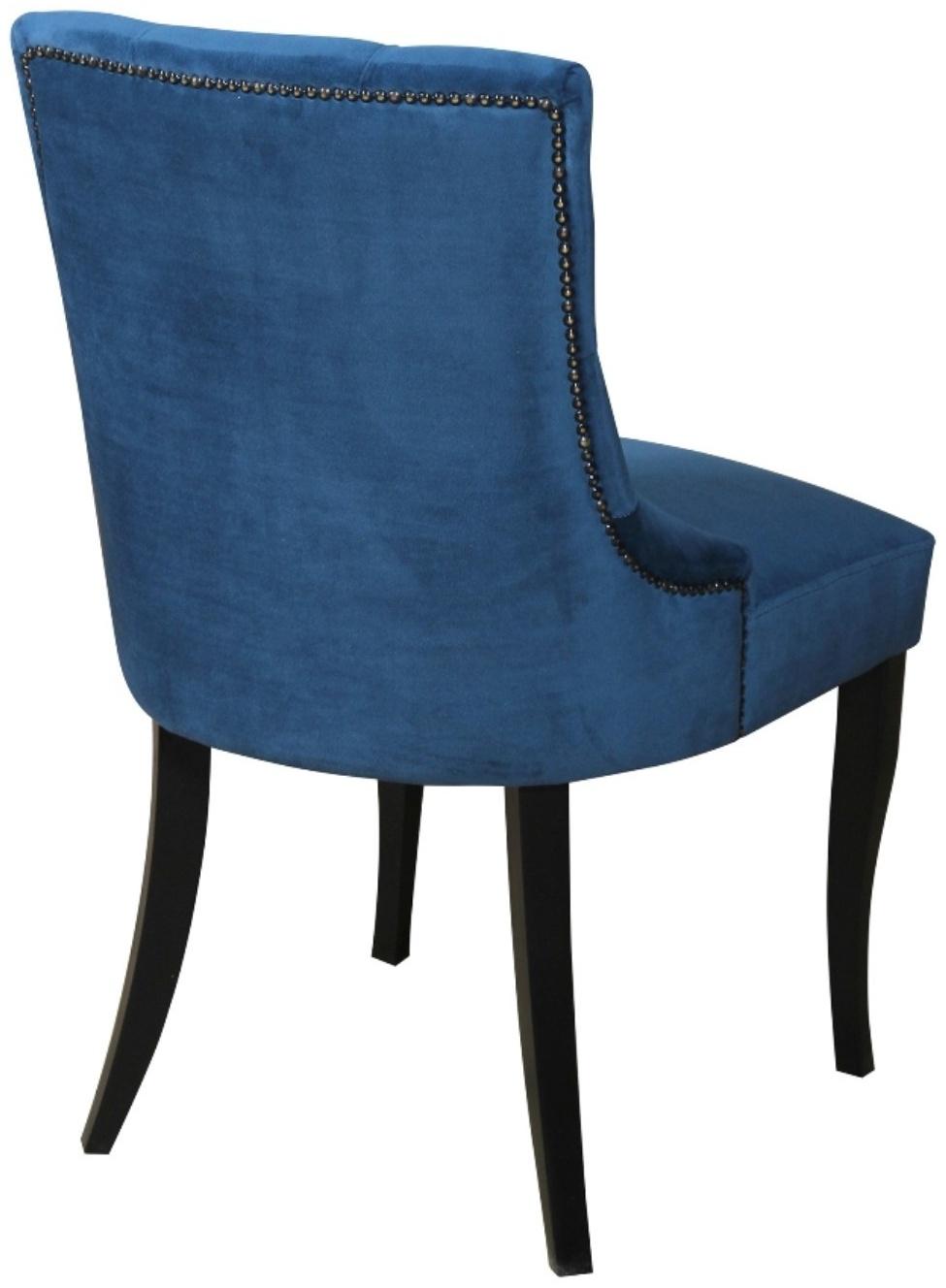 Стул «Верона», опоры массив венге, ткань велюр, цвет океан