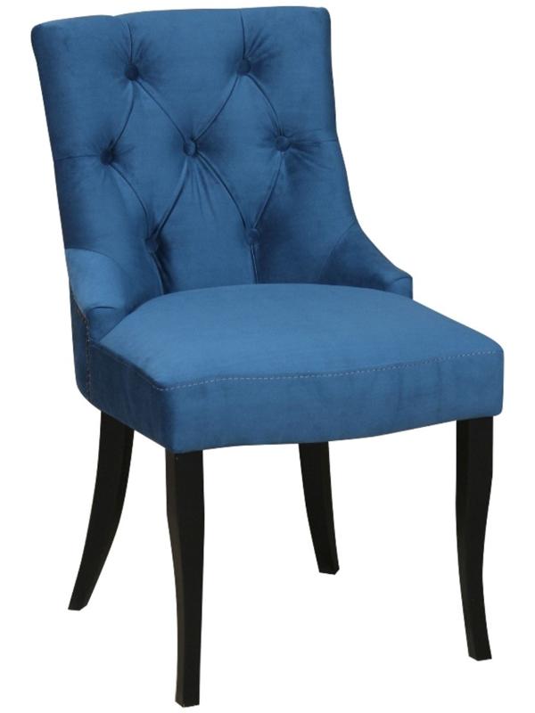 Стул «Верона», опоры массив венге, ткань велюр, цвет океан