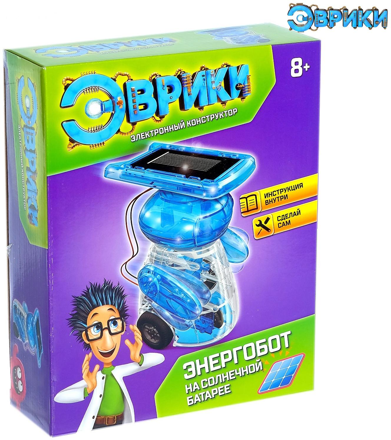 Электронный конструктор «Энергобот», работает от солнечной батареи