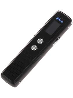 Диктофон Ritmix RR-120 4GB, MP3/WAV, дисплей, металл корпус, черный