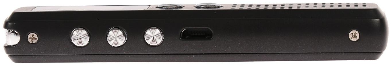 Диктофон Ritmix RR-120 8GB, MP3/WAV, дисплей, металл корпус, черный