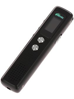 Диктофон Ritmix RR-120 8GB, MP3/WAV, дисплей, металл корпус, черный