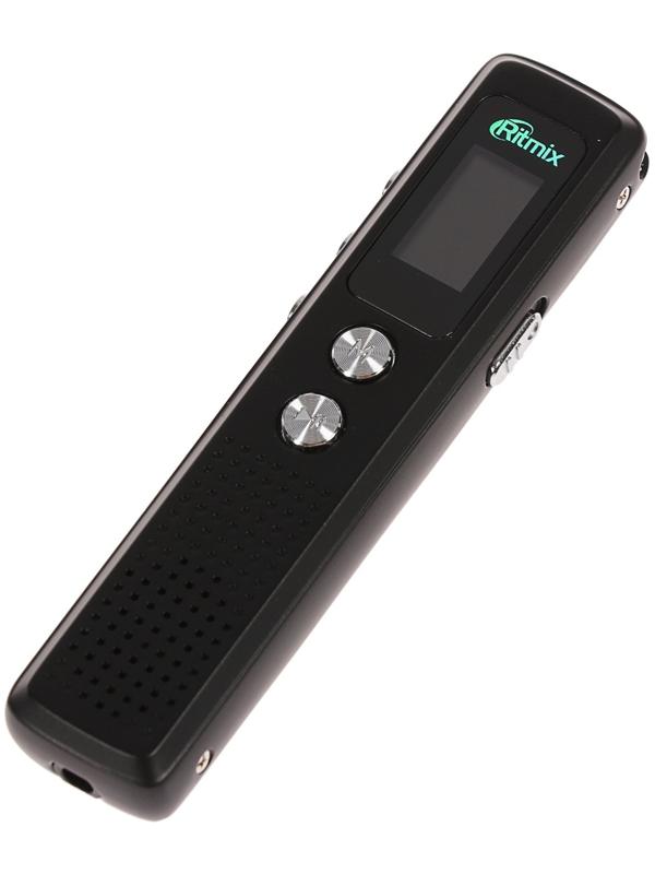 Диктофон Ritmix RR-120 8GB, MP3/WAV, дисплей, металл корпус, черный