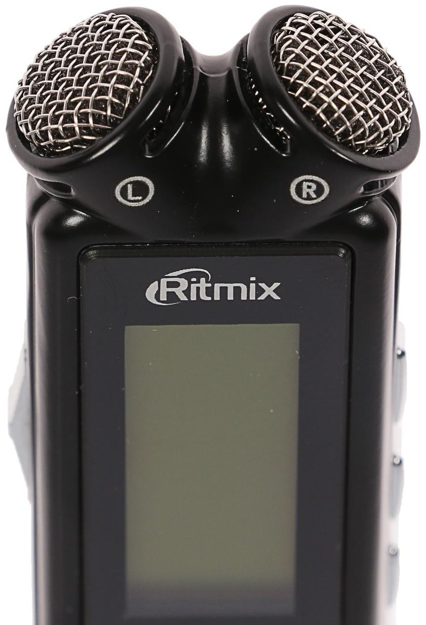 Диктофон Ritmix RR-145 8GB, MP3/WAV, дисплей, металл корпус, черный