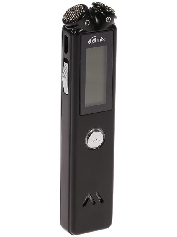 Диктофон Ritmix RR-145 8GB, MP3/WAV, дисплей, металл корпус, черный
