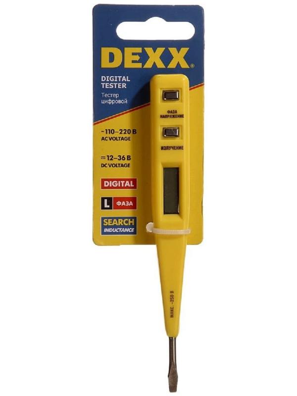 Тестер напряжения DEXX, 12-220 В, 130 мм