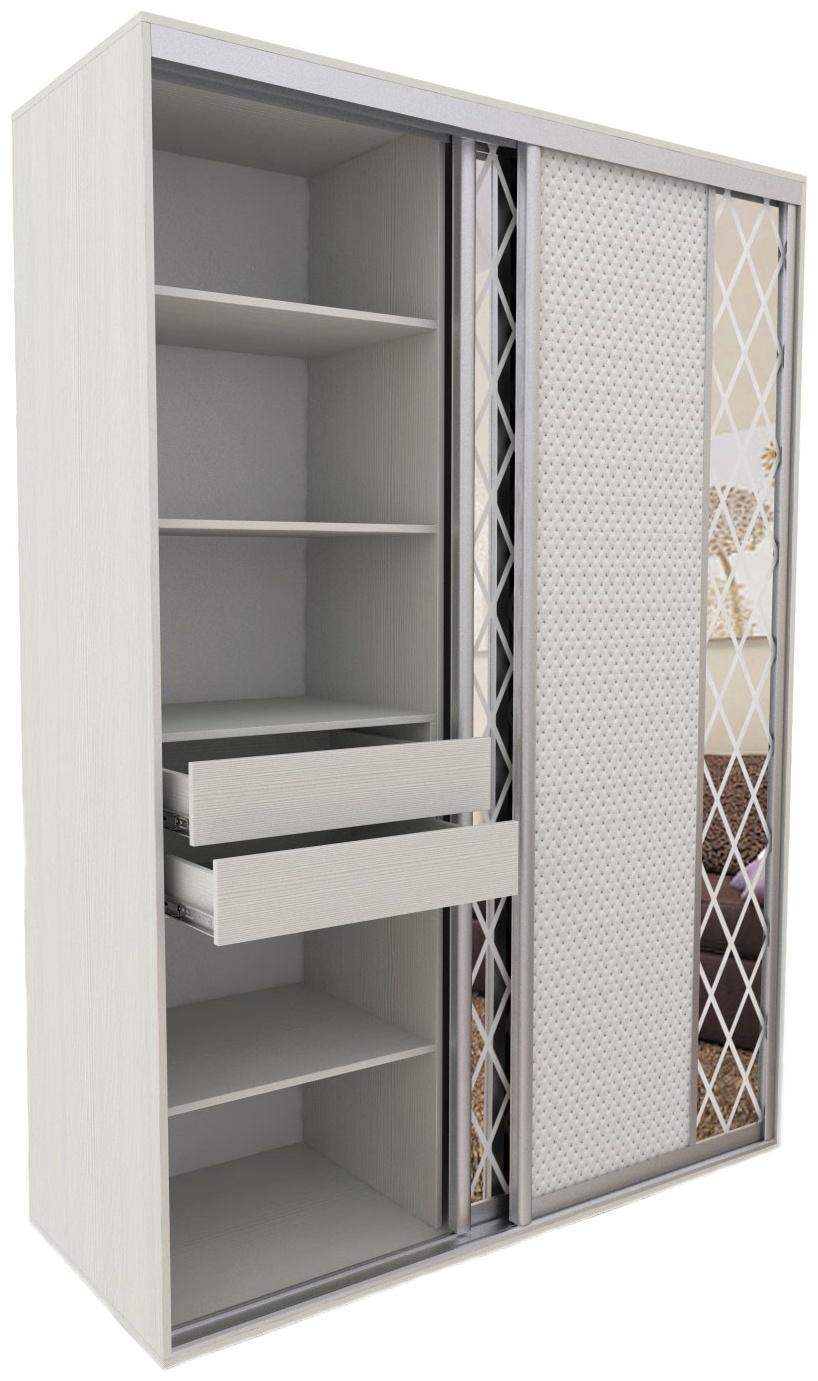 Блок ящиков для шкафов-купе 1200 × 600 мм и 1800 × 600 мм, цвет выбеленное дерево