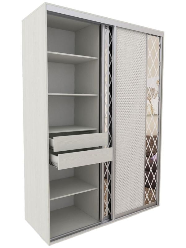 Блок ящиков для шкафов-купе 1200 × 600 мм и 1800 × 600 мм, цвет выбеленное дерево