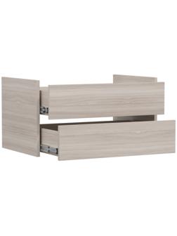 Блок ящиков для шкафов-купе 1400 × 600 мм и 2100 × 600 мм, цвет ясень шимо светлый