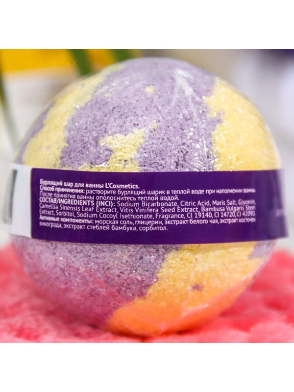 Бомбочка для ванн L'Cosmetics «Ночь Клеопатры» с пеной, 130 г
