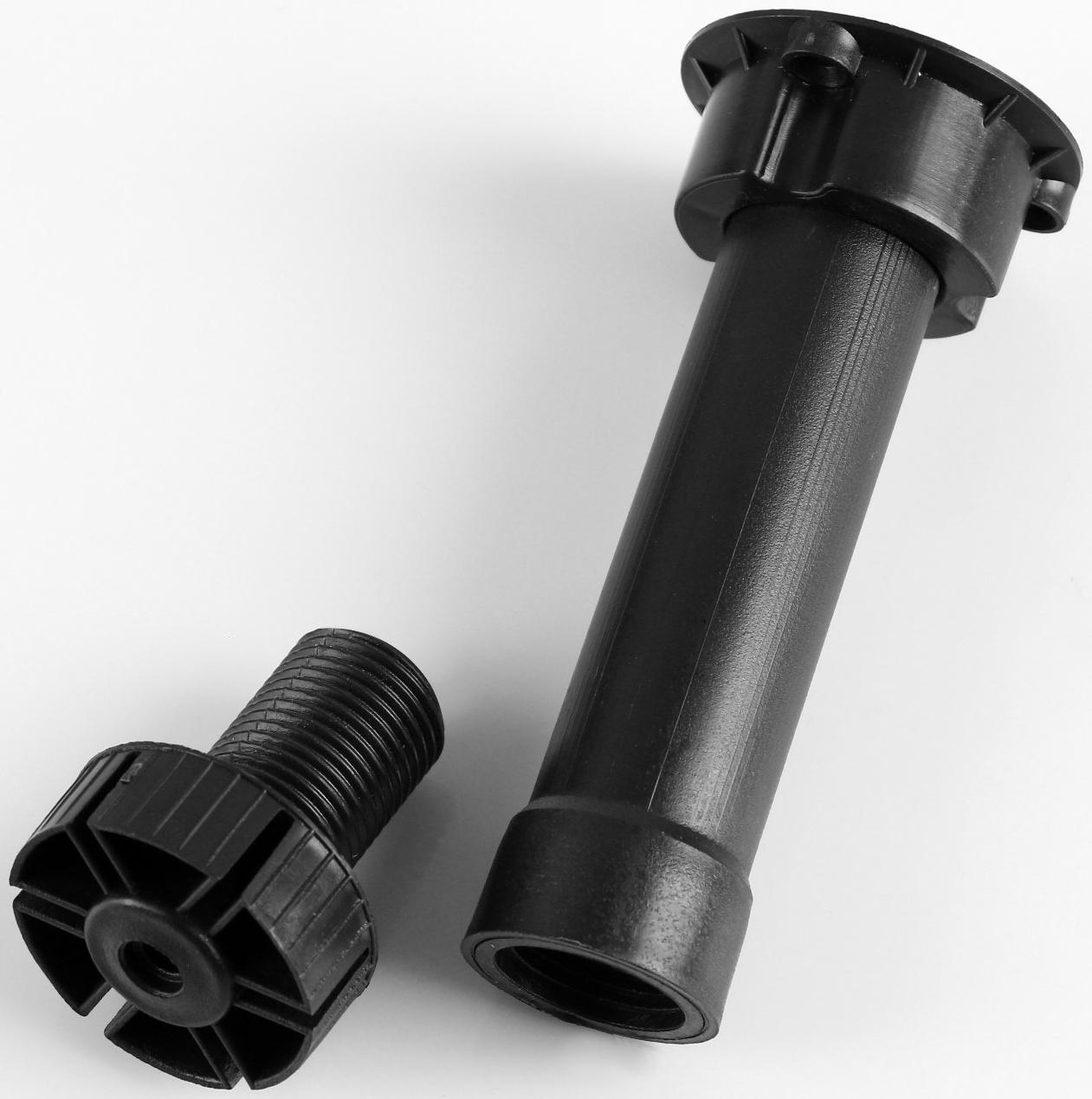 Опора регулируемая разборная 130-150 мм, Черная