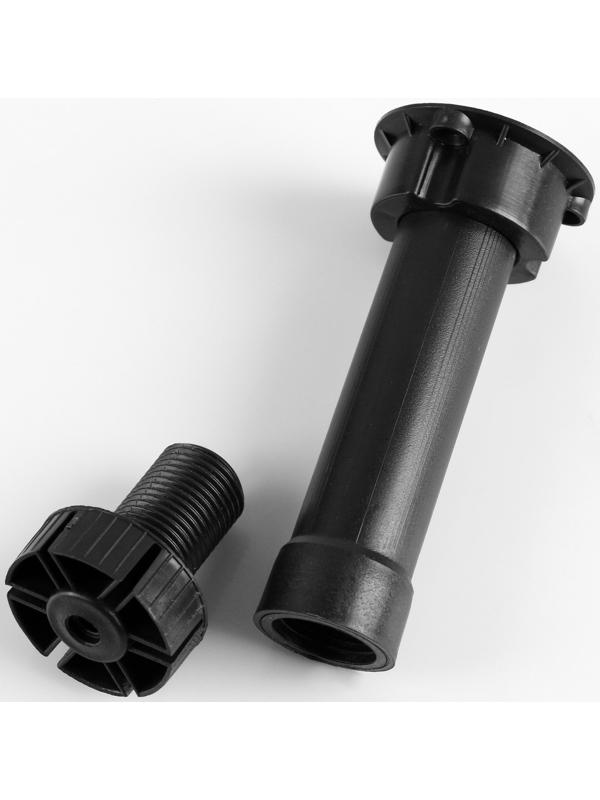 Опора регулируемая разборная 130-150 мм, Черная