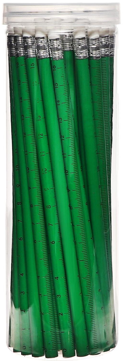 Карандаш чёрнографитный с ластиком 