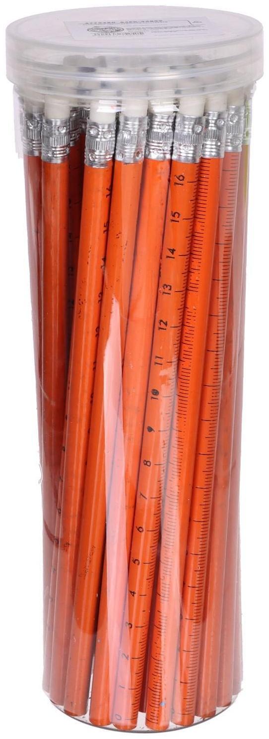 Карандаш чёрнографитный с ластиком 