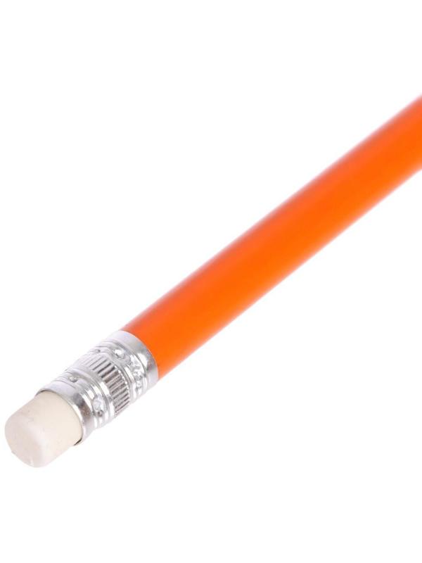 Карандаш чёрнографитный с ластиком 