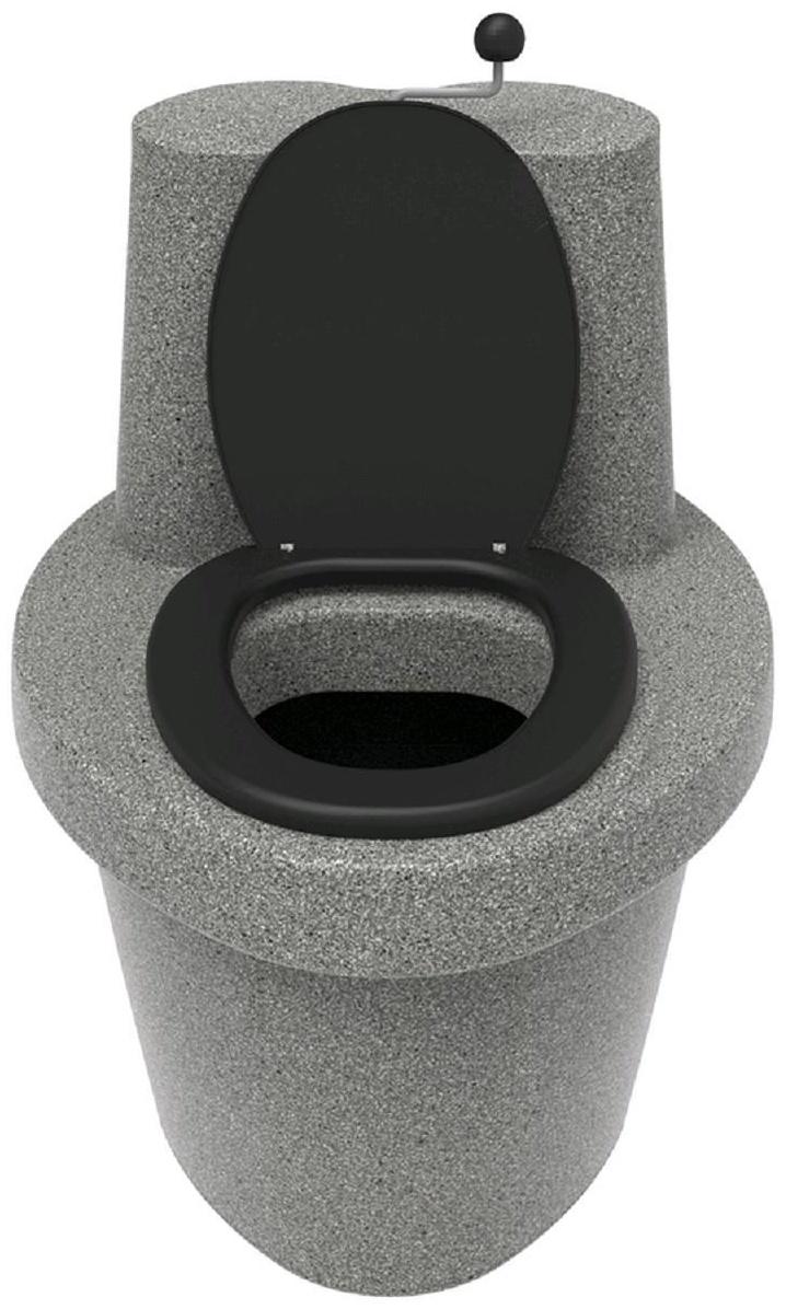 Биотуалет торфяной, 100 л, с ведром, бак 30 л, вентиляцией и дренажом, серый, «Rostok»