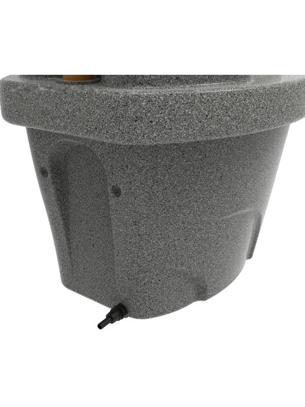 Биотуалет торфяной, 100 л, с ведром, бак 30 л, вентиляцией и дренажом, серый, «Rostok»