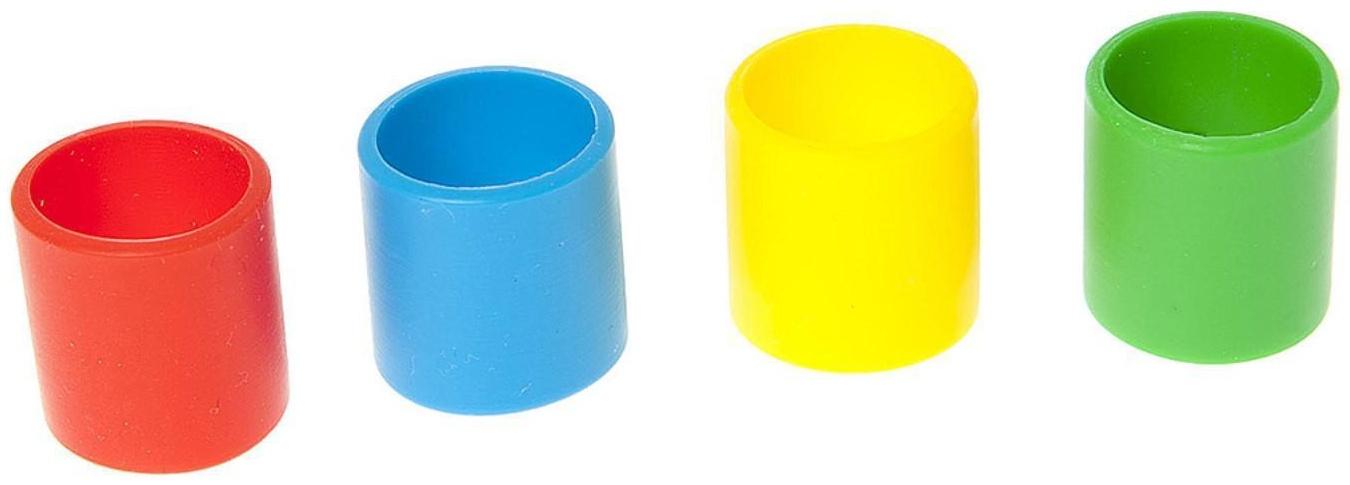 Набор кодировочных колец для рукояток, 4 шт, 4 цвета