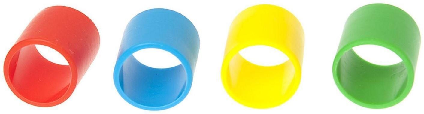 Набор кодировочных колец для рукояток, 4 шт, 4 цвета