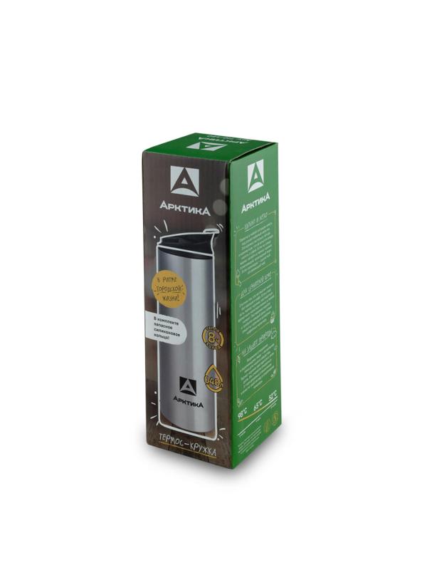 Термос кружка вакуумная,облегчен,0.48 л,корпус с износостойк покрыт,710-480