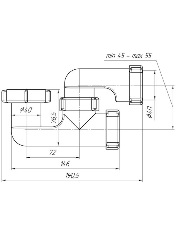 Сифон для душевого поддона 