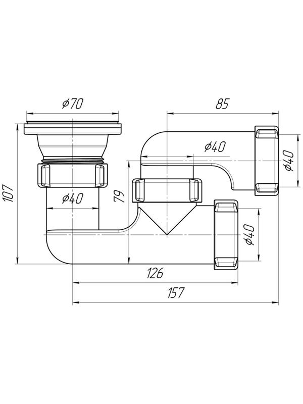 Сифон для душевого поддона 