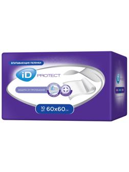 Пеленки впитывающие однораз. 60х60 id Protect 10 шт/уп