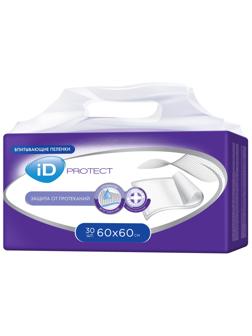 Пеленки впитывающие однораз. 60х60 id Protect 30 шт/уп