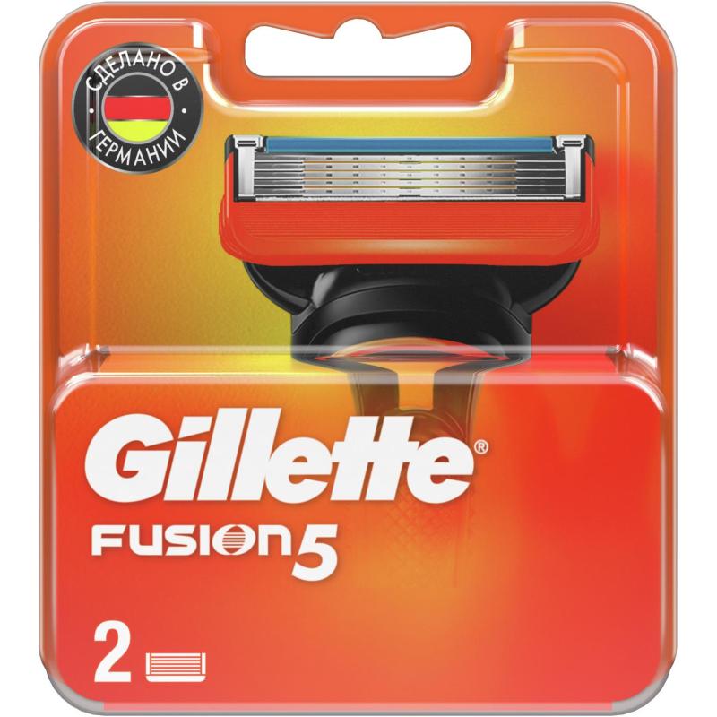 Сменные кассеты для бритья Gillette FUSION  2шт