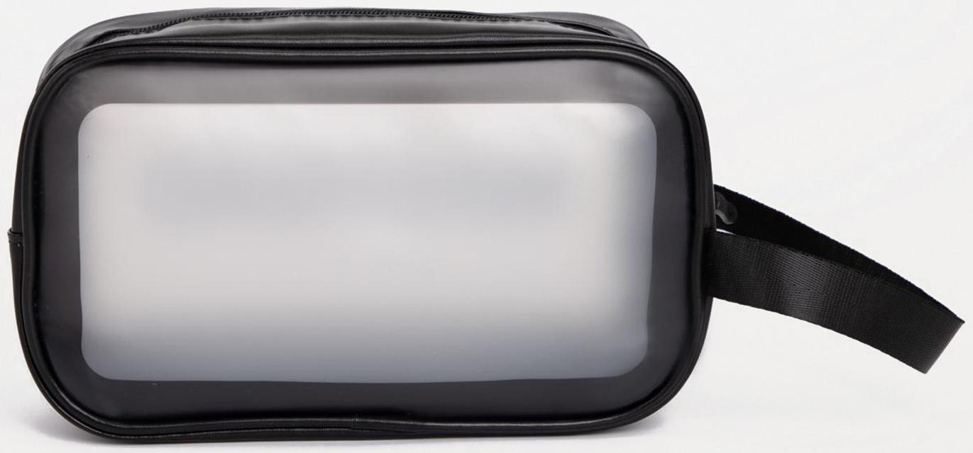 Косметичка на молнии, цвет чёрный