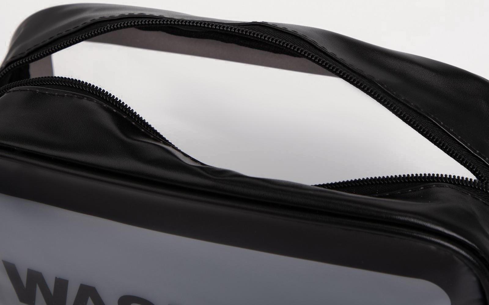 Косметичка на молнии, цвет чёрный