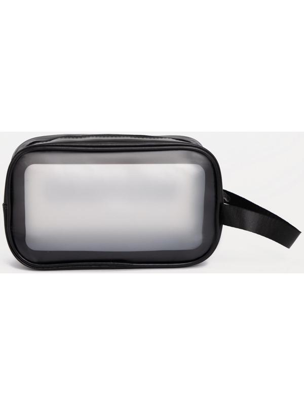 Косметичка на молнии, цвет чёрный